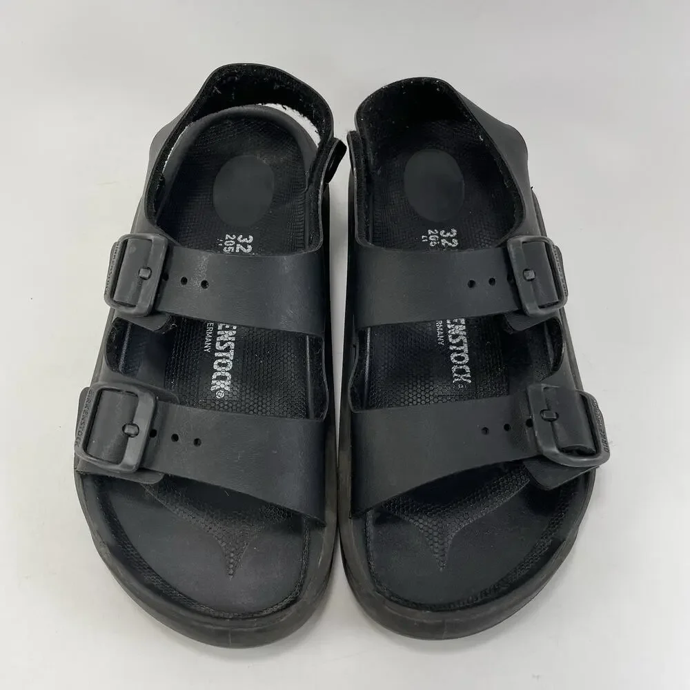 Birkenstock Mogami Back Strap Sandals Child Toddler Size 32 US Size 1-1.5 Black